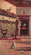 CARPACCIO, Vittore Vision of St Augustin (detail) fdg china oil painting reproduction